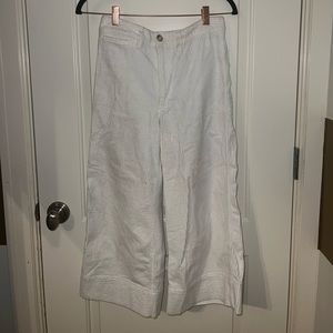 Madewell Emmett White Corduroy Pants